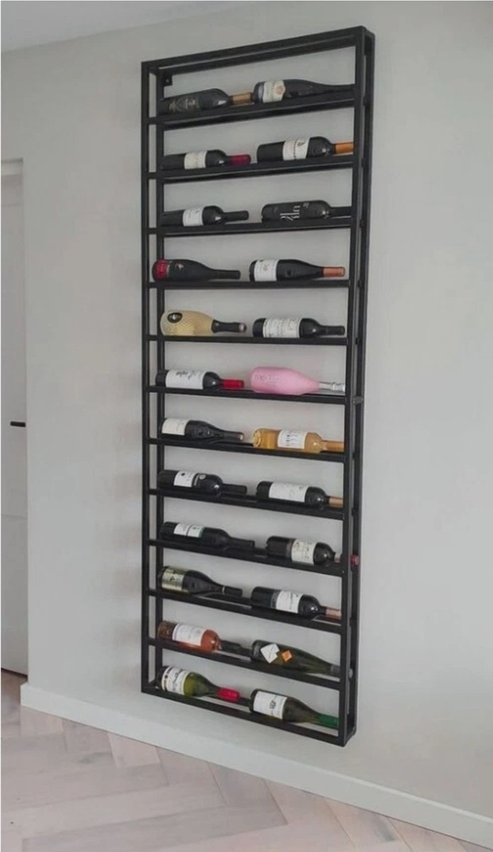 Rack espositore portabottiglie in ferro industrial